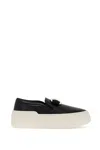 Ferragamo Women's New Vara Plate Slip-on Sneakers In Black