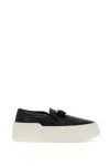 Ferragamo Women's New Vara Plate Slip-on Sneakers In Black