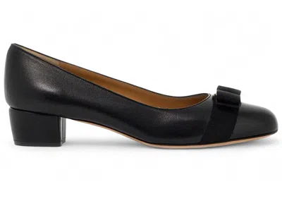 Pre-owned Ferragamo New Vara Pumps (women's) Sneakers In Black