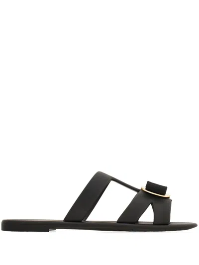 FERRAGAMO NEW VARA RUBBER SLIDES