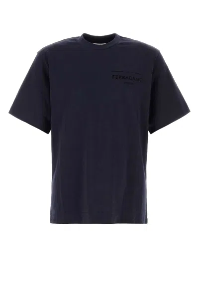 Ferragamo Newnavy T-shirt In Blue
