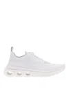 Ferragamo Gancini Sole Sneakers With Knitted Upper In Blanco