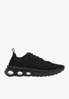 Ferragamo Sneakers Mit Gancini-schild In Black