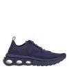 Ferragamo Logo-engraved Low-top Sneakers In Blue