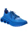 Ferragamo Nima Knit Sneaker In Blue