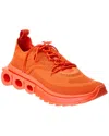 Ferragamo Nima Knit Sneakers In Orange