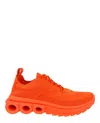 Ferragamo Nima Knit Sneakers In Orange