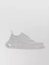 Ferragamo Men Nylon Sneakers With Iconic Gancini Sole