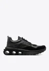 Ferragamo Sneakers Mit Gancini-schild In Black