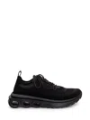 Ferragamo Sneakers Mit Gancini-schild In Nero/antracite