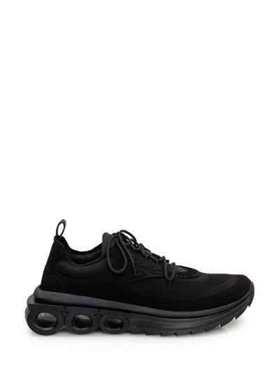 FERRAGAMO FABRIC LOW-TOP SNEAKERS