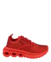 Ferragamo Nima Strass Crystal Embellished Sneakers In Red