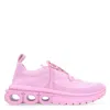 Ferragamo Woman Sneakers Light Purple Size 6.5 Textile Fibers In Pink