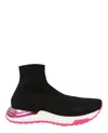 Ferragamo Ninette High-top Sock Sneakers In Black