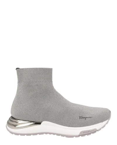 FERRAGAMO NINETTE HIGH-TOP SOCK SNEAKERS