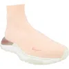 Ferragamo Ninette Knit Sock High Top Sneaker In Pink
