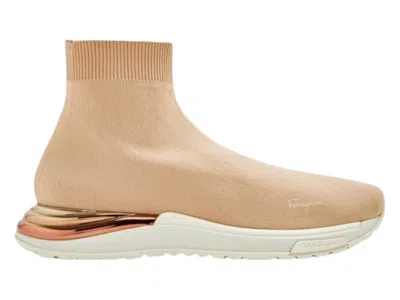 Pre-owned Ferragamo Ninette Sneakers (women's) In Beige