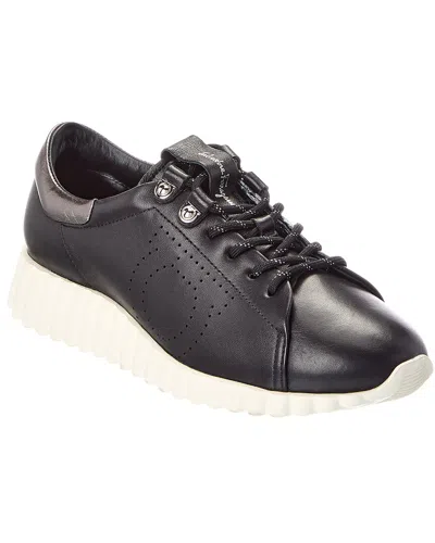 Ferragamo Ninfa Leather Sneaker In Multi