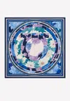 Ferragamo Ninfee Print Silk Scarf In Multicolor