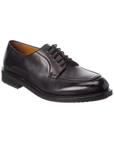 Ferragamo Nizza Leather Oxford In Black