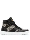 Ferragamo Noe' Gancini-print Sneakers