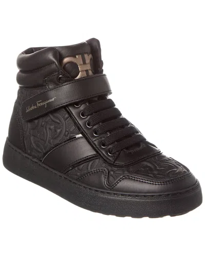 FERRAGAMO FERRAGAMO NOE LEATHER SNEAKER