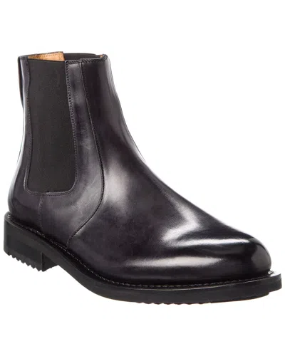 Ferragamo Nono Leather Bootie In Black