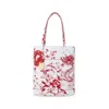 Ferragamo North-south Floral Print Tote Bag In White