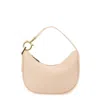 Ferragamo Curved Mini Hobo Bag With Top Handle In Neutral