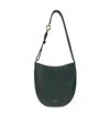 Ferragamo Medium Hobo North-south Leather Shoulder Bag In Green