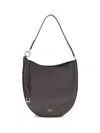 Ferragamo Medium Calfskin Shoulder Bag In Gray