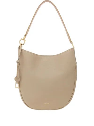 Ferragamo North-south Tote Bag In Gray