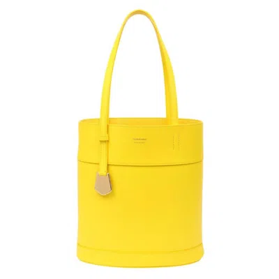 Ferragamo North-south Charming S Tote Bag In Yellow