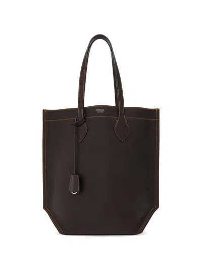 Ferragamo North-south Tote Bag In Brown