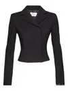 Ferragamo Notched-lapel Jacket In Black