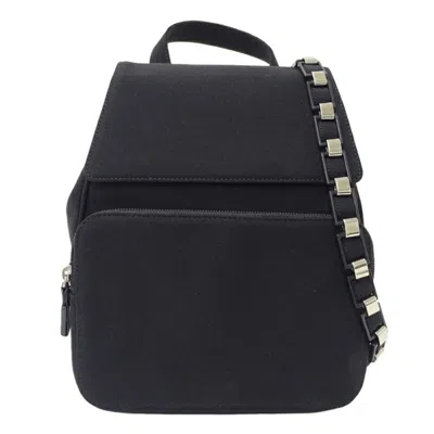 Pre-owned Ferragamo Nylon Backpack () In Black