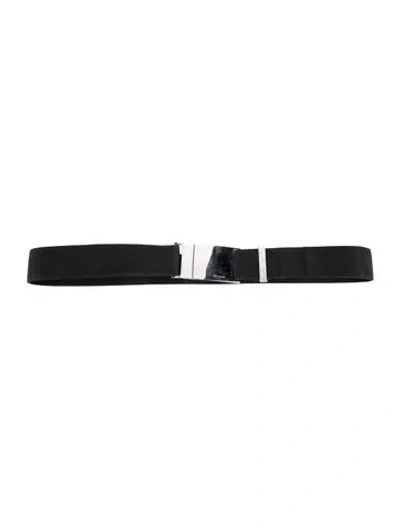 Pre-owned Ferragamo Nylon Belt In Black