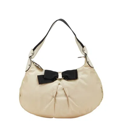 Pre-owned Ferragamo Nylon Canvas Shoulder Bag () In Multi