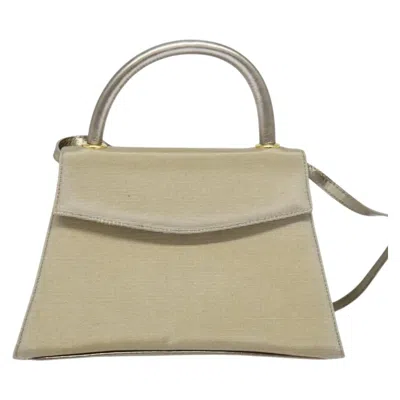 Pre-owned Ferragamo Nylon Handbag () In Gray