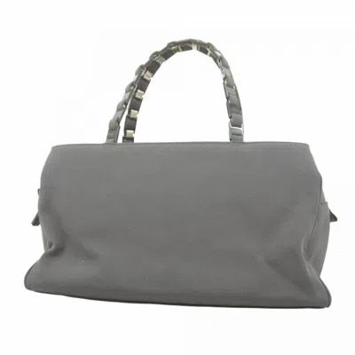 Pre-owned Ferragamo Nylon Handbag () In Gray