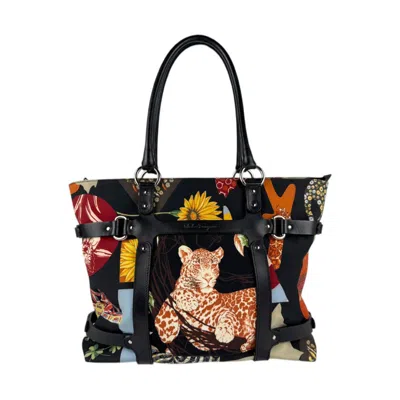 Pre-owned Ferragamo Nylon Leather Shoulder Bag () In Multi