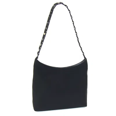 Pre-owned Ferragamo Nylon Shoulder Bag () In Black