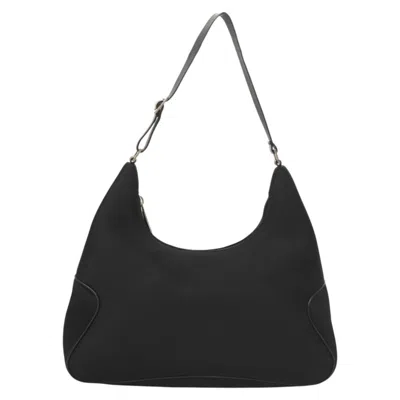 Pre-owned Ferragamo Nylon Shoulder Bag () In Black