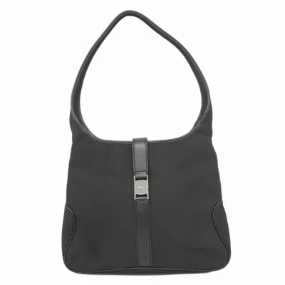 Pre-owned Ferragamo Nylon Shoulder Bag () In Black