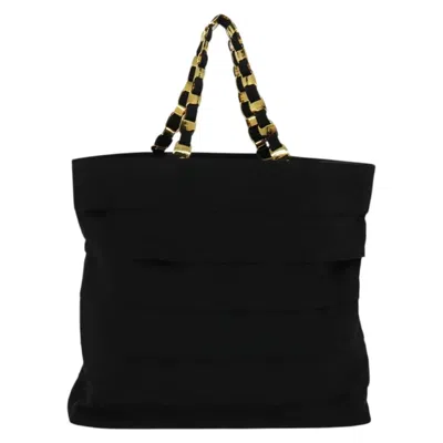Pre-owned Ferragamo Nylon Tote Bag () In Black