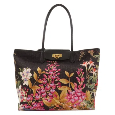 Pre-owned Ferragamo Nylon Tote Bag () In Black