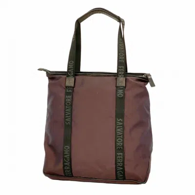 Pre-owned Ferragamo Nylon Tote Bag () In Blue