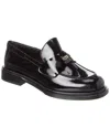 Ferragamo Nyx Embellished Patent-leather Loafers In Black