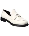 Ferragamo Nyx 30 Patent Leather Loafers In White