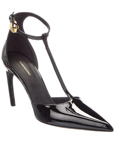 Ferragamo Odette 85 Paten Pump In Black